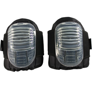 Clear Flat Cap Gel Knee Pads